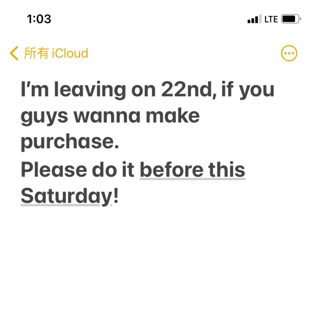 Final Offers